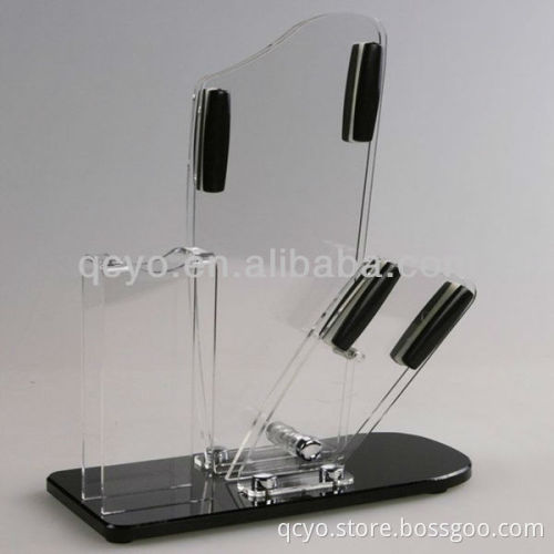 fashion design high quality plexiglass knife holder